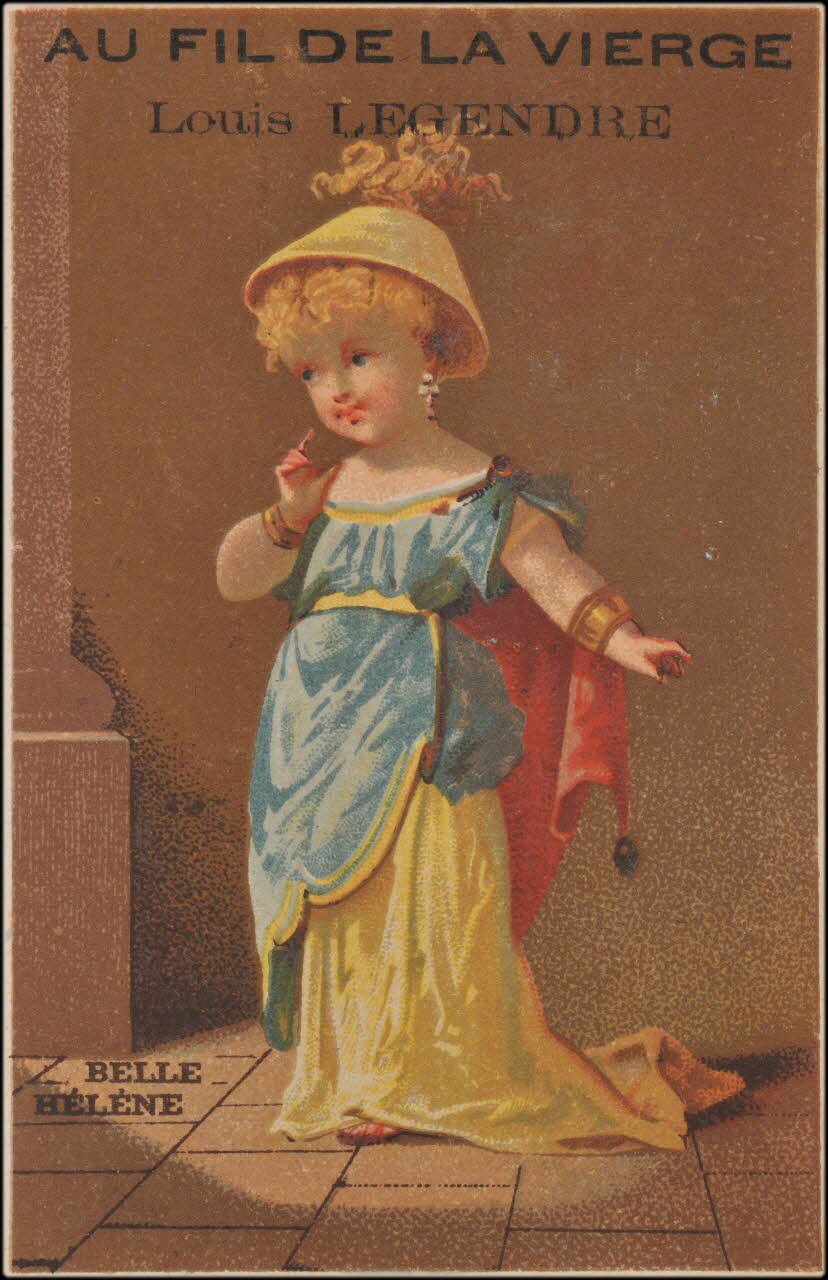 Romanet carte réclame chromo Paris 1878-1889 1995.1.1923.2 Photo