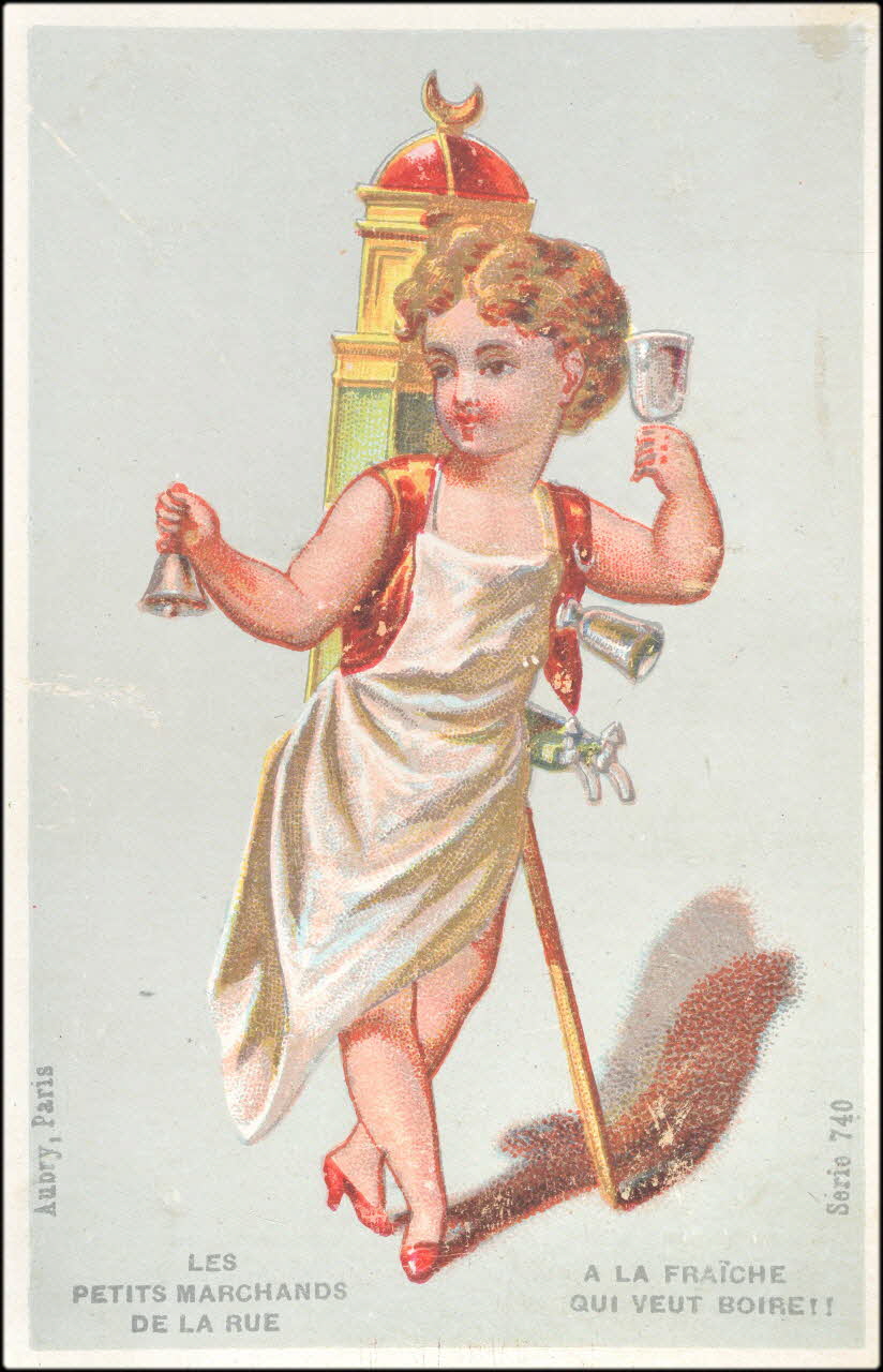 P. Aubry carte réclame chromo Paris 1876-1880 1995.1.2.1 Photo