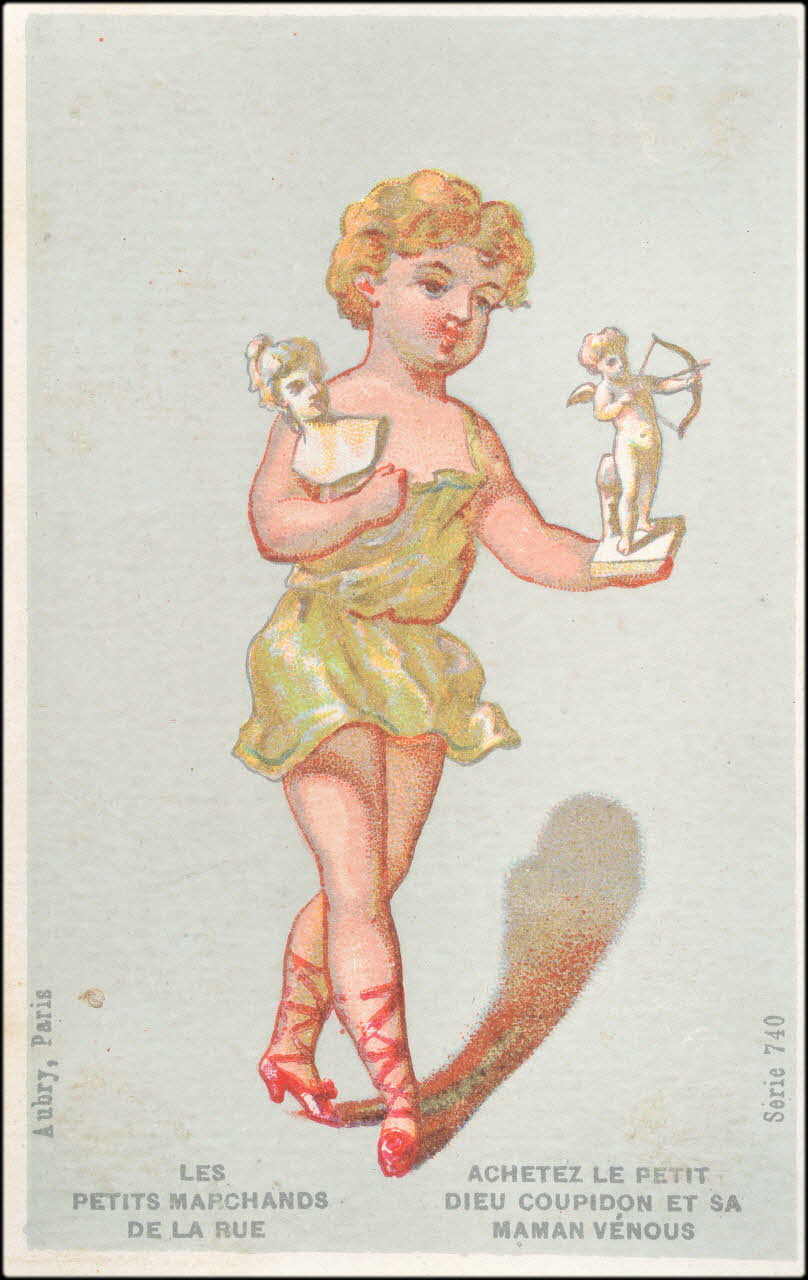 P. Aubry carte réclame chromo Paris 1876-1880 1995.1.2.2 Photo