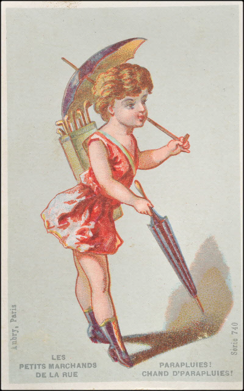 P. Aubry carte réclame chromo Paris 1876-1880 1995.1.2.6 Photo