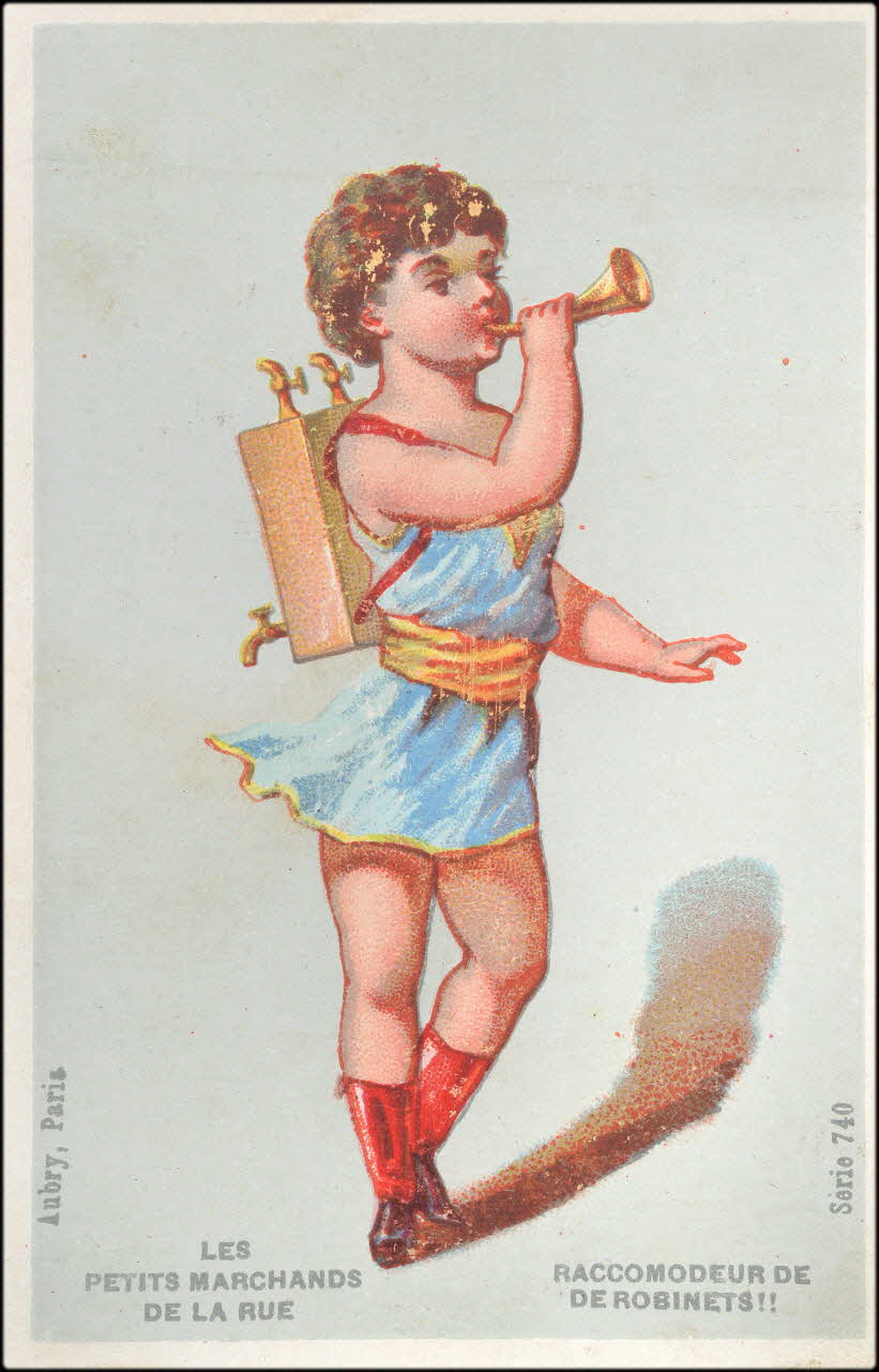 P. Aubry carte réclame chromo Paris 1876-1880 1995.1.2.7 Photo