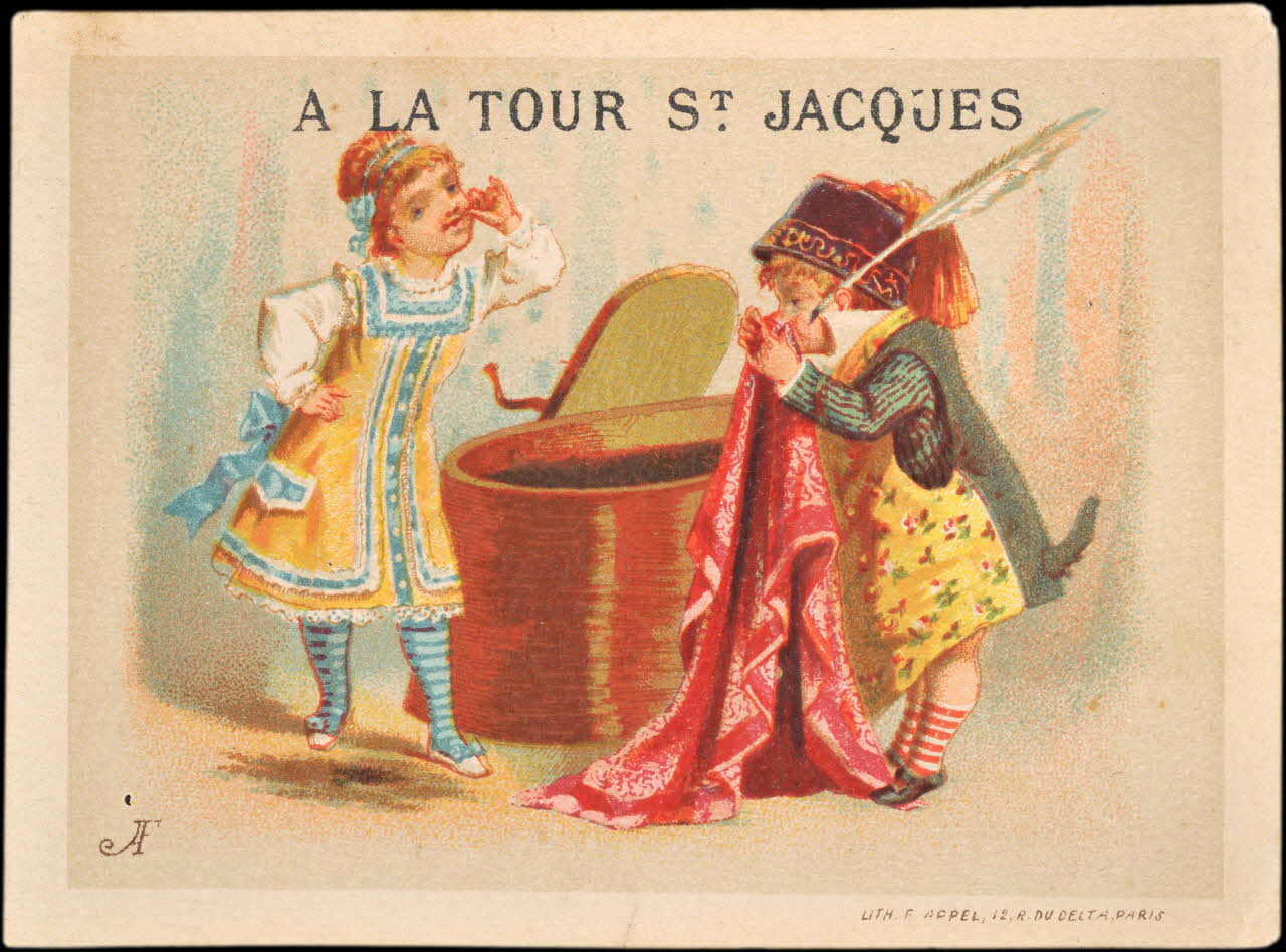 carte réclame chromo Paris 1875-1886 1995.1.2175.4 Photo