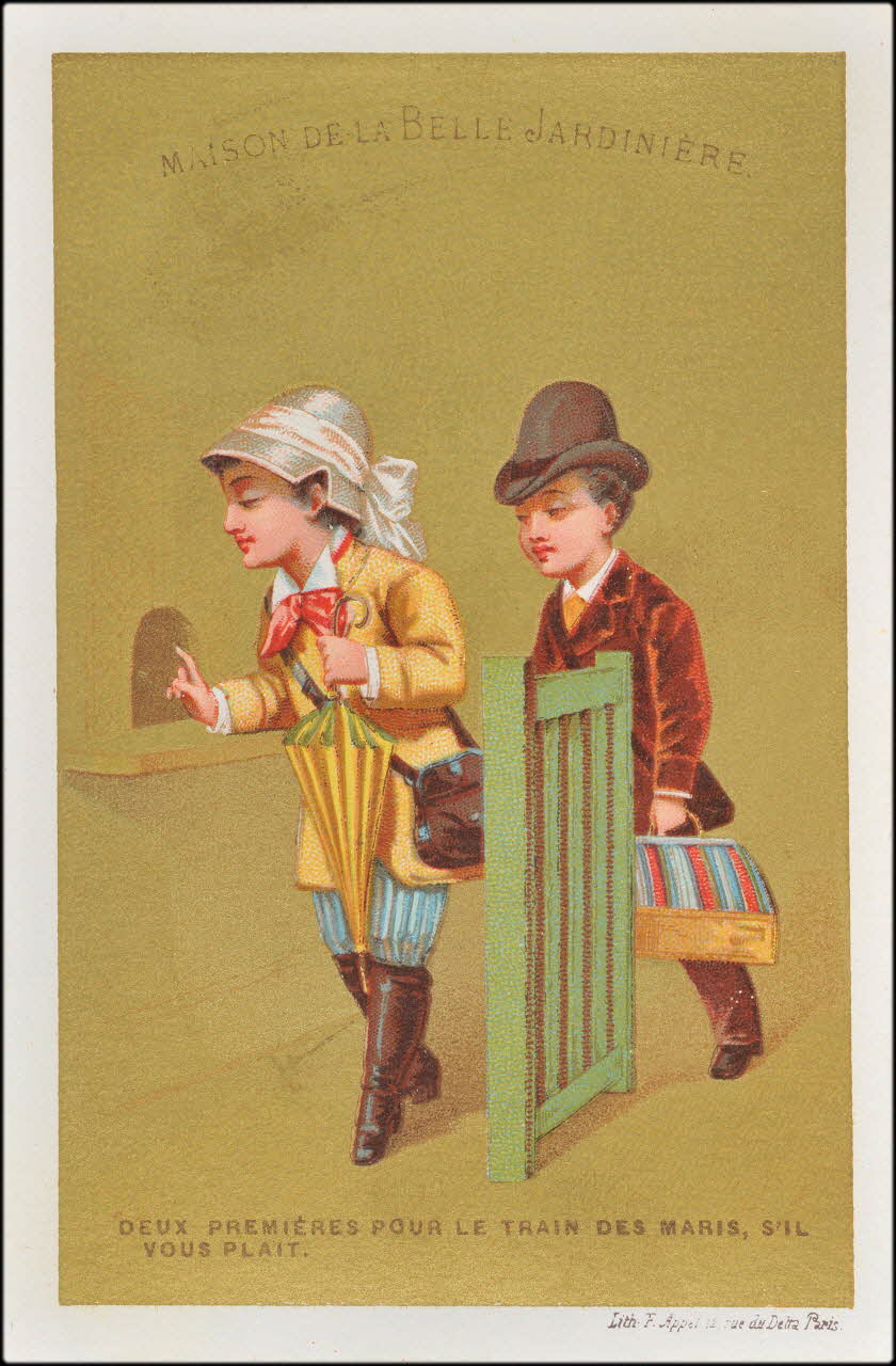 carte réclame chromo Paris 1875-1886 1995.1.2188.5 Photo