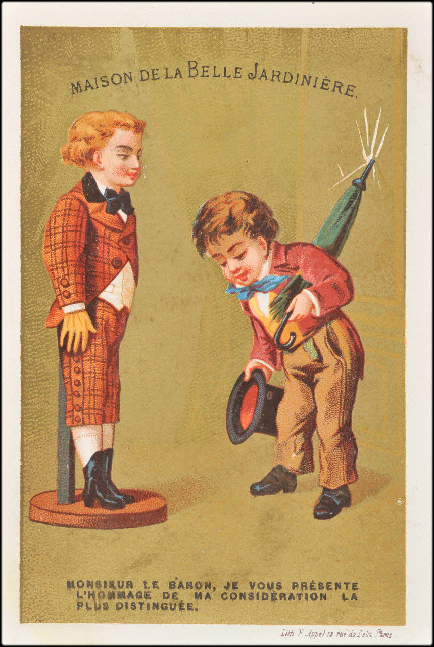 carte réclame chromo Paris 1875-1886 1995.1.2188.9 Photo