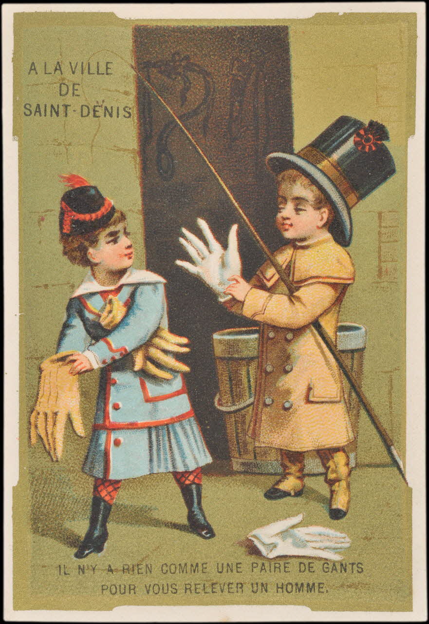 carte réclame chromo Paris 1875-1886 1995.1.2190.10 Photo