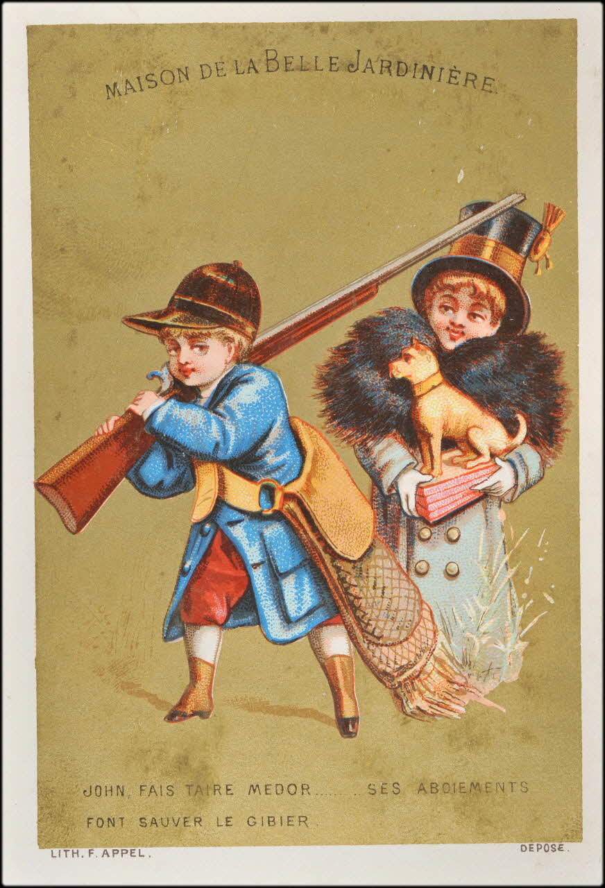 carte réclame chromo Paris 1875-1886 1995.1.2191.2 Photo