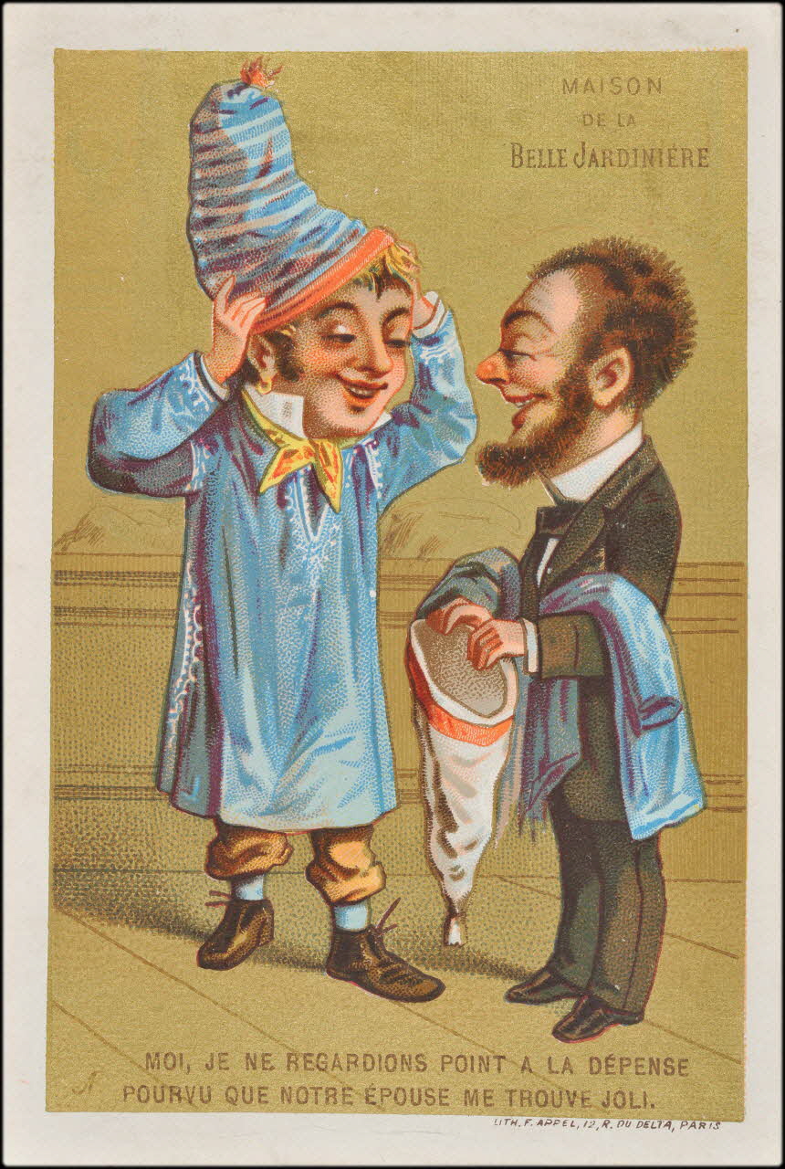 carte réclame chromo Paris 1875-1886 1995.1.2192.3 Photo