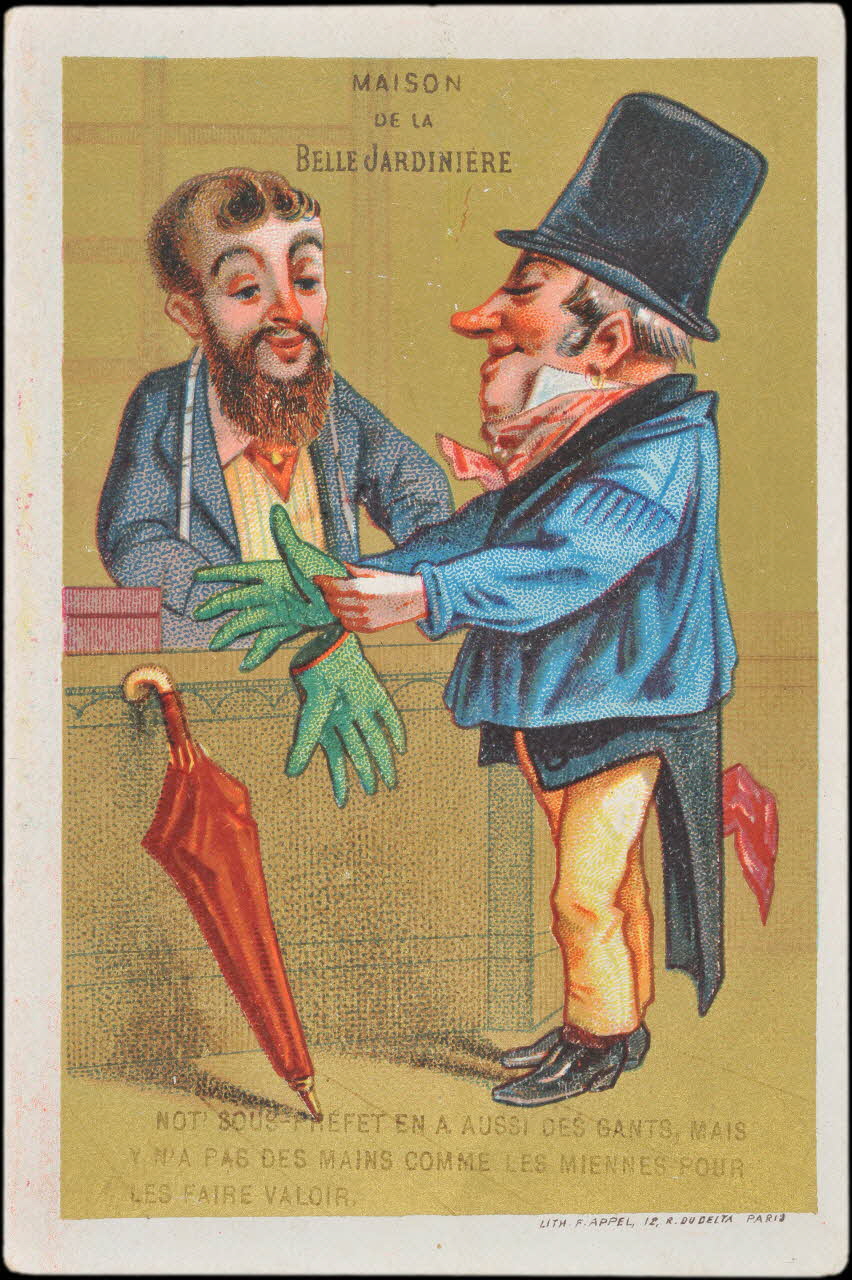 carte réclame chromo Paris 1875-1886 1995.1.2192.4 Photo