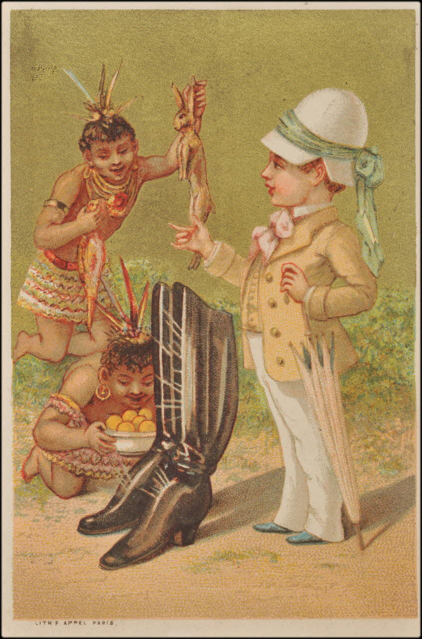 carte réclame chromo Paris 1880 1995.1.2194.1 Photo