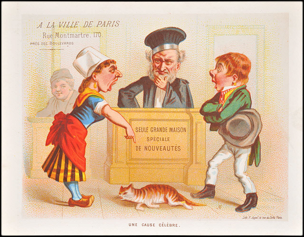 carte réclame chromo Paris 1875-1886 1995.1.2213.5 Photo