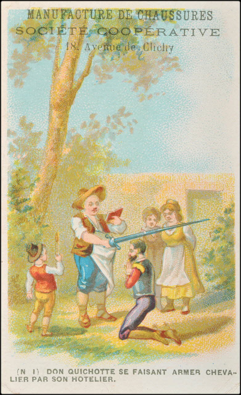 P. Aubry carte réclame chromo Paris 1875-1878 1995.1.2243.1 Photo