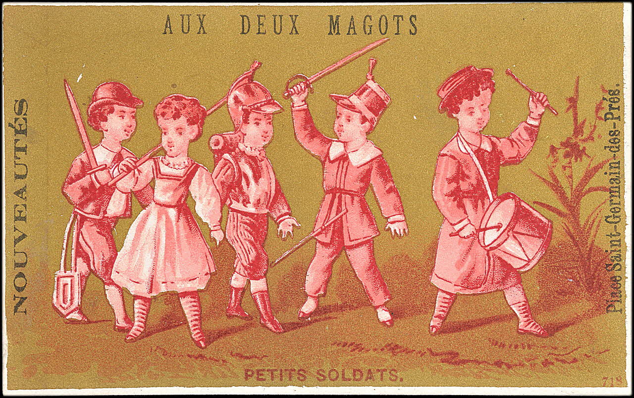 P. Aubry carte réclame chromo Paris 1878 1995.1.2259.7 Photo