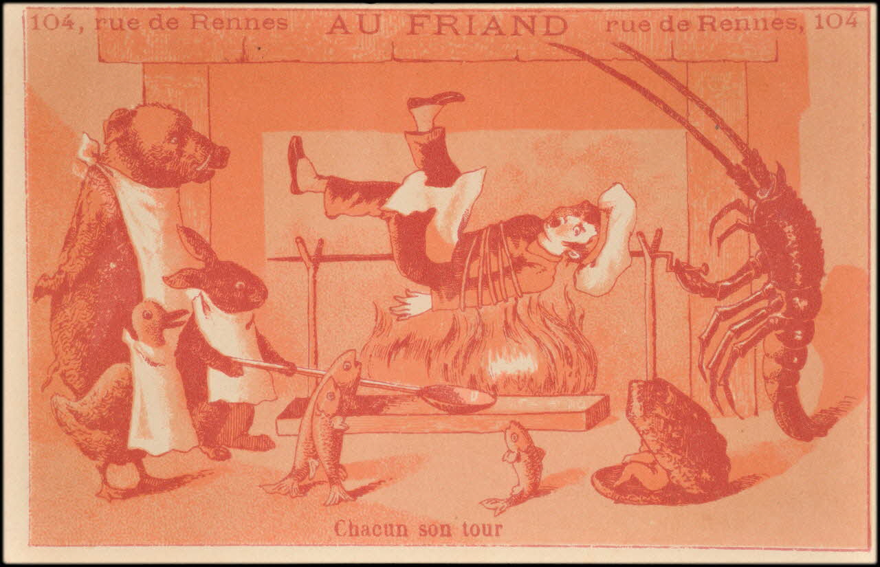 P. Aubry carte réclame chromo Paris 1878 1995.1.2270.1 Photo