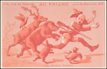 P. Aubry carte réclame chromo Paris 1878 1995.1.2270.2 Photo