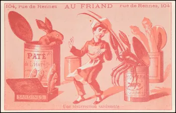 P. Aubry carte réclame chromo Paris 1878 1995.1.2270.3 Photo