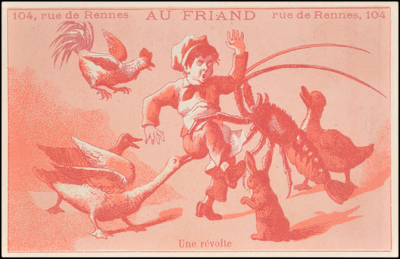 P. Aubry carte réclame chromo Paris 1878 1995.1.2270.4 Photo