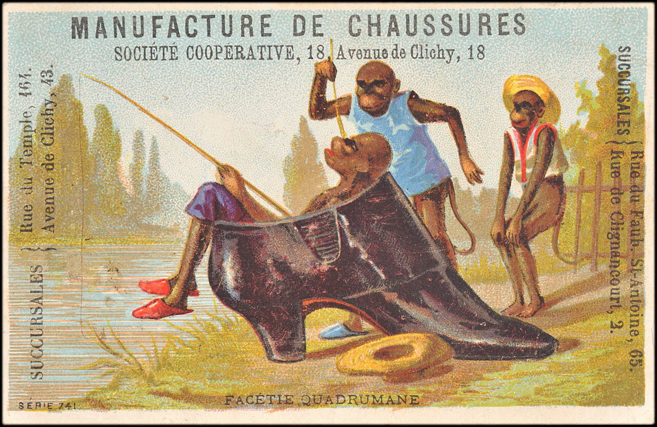 P. Aubry carte réclame chromo Paris 1877 1995.1.2369.2 Photo