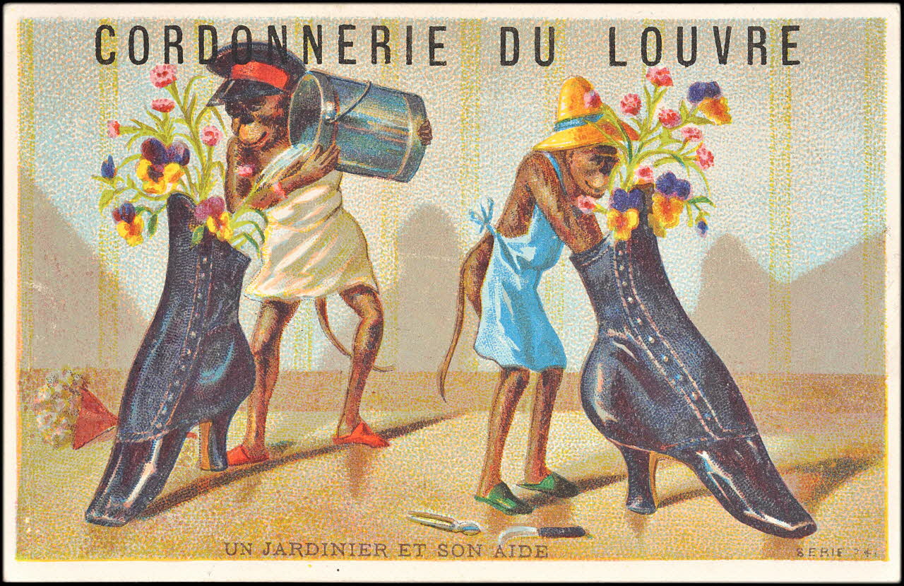 P. Aubry carte réclame chromo Paris 1877 1995.1.2369.4 Photo