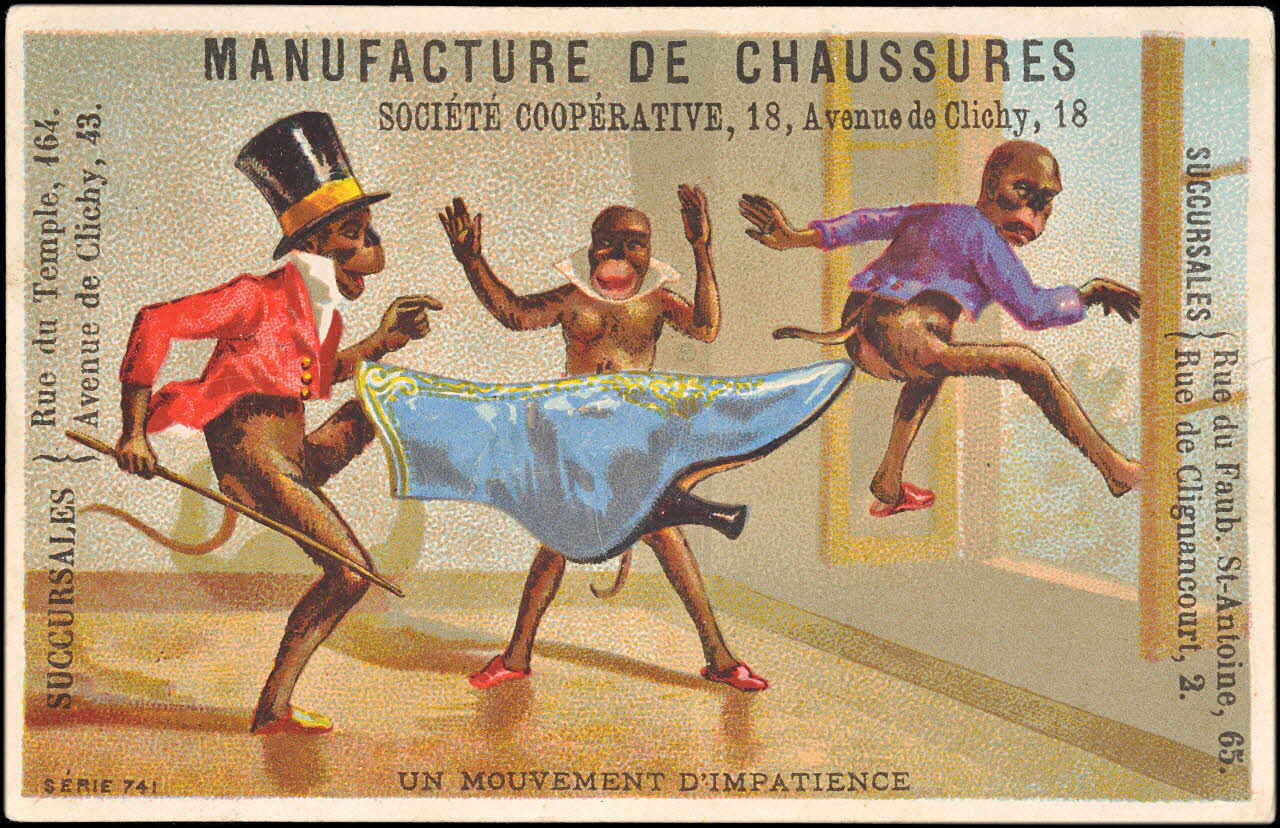 P. Aubry carte réclame chromo Paris 1877 1995.1.2369.5 Photo