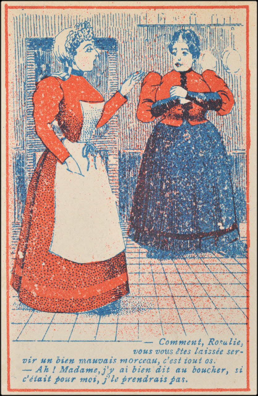 Sénécaut ; Lis E. carte réclame chromo Paris 1900 1995.1.2482.1 Photo