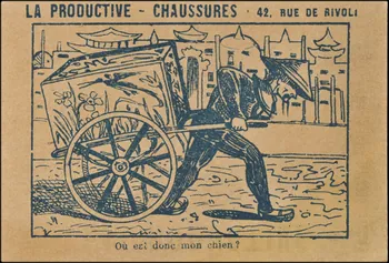 Sénécaut ; Lis E. carte réclame chromo Roubaix 1900 1995.1.2489.1 Photo