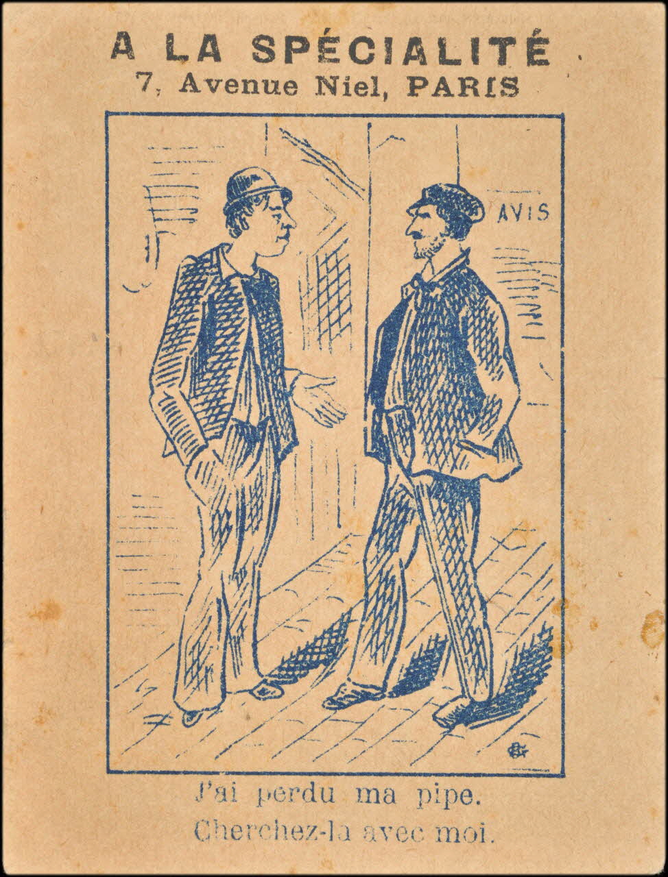 Sénécaut ; Lis E. carte réclame chromo Roubaix 1900 1995.1.2489.3 Photo