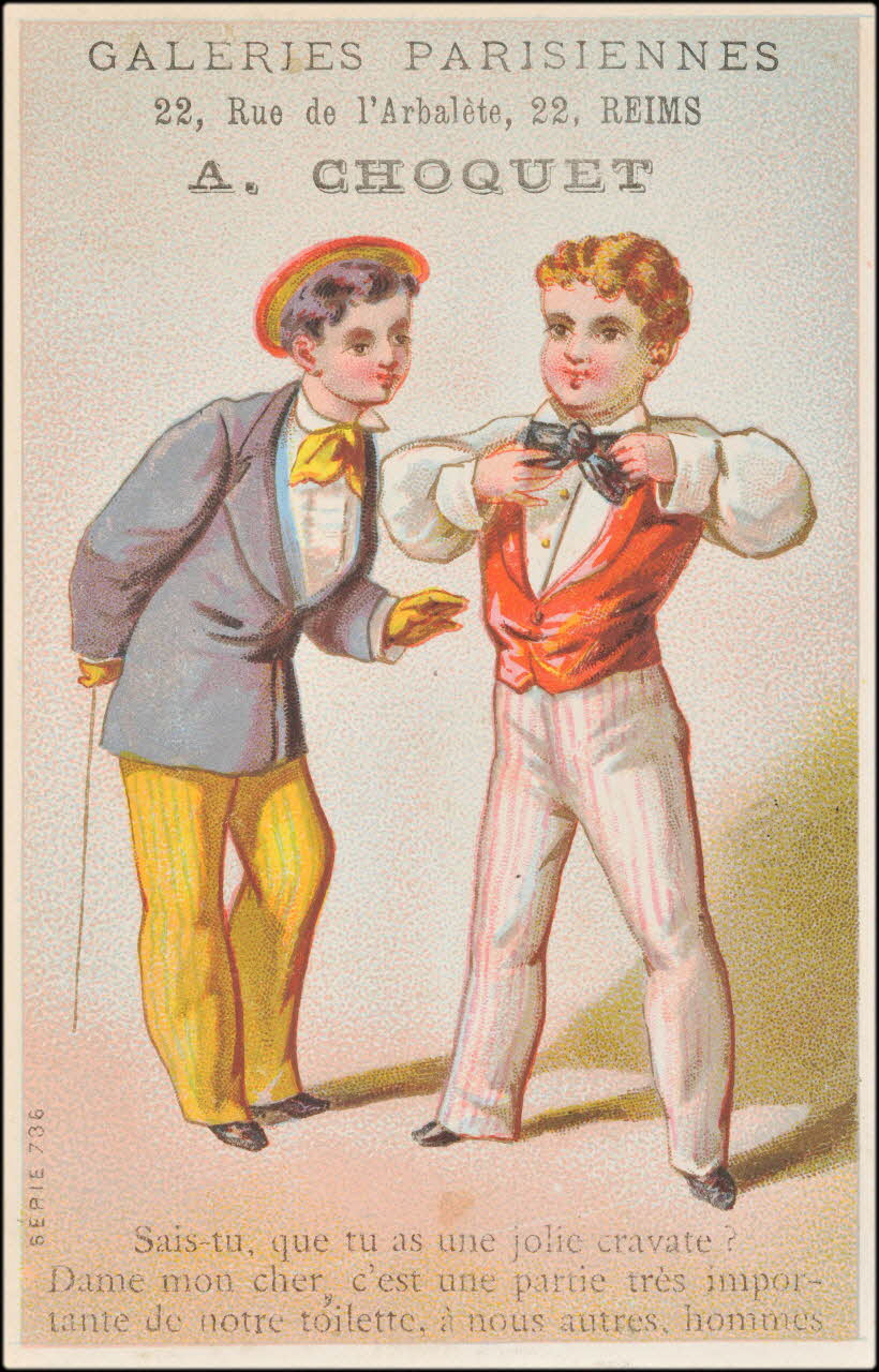 Association d'éditeurs de chromos carte réclame chromo Paris 1876-1878 1995.1.261.5 Photo