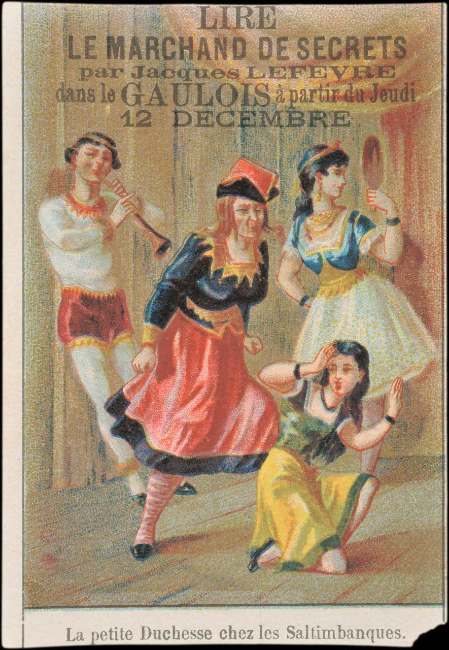 P. Aubry carte réclame chromo Paris 1878 1995.1.2786.1 Photo