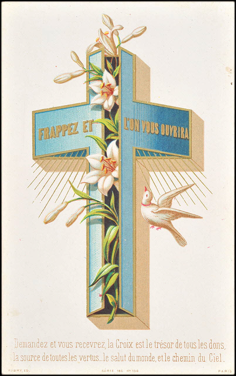 P. Aubry carte réclame chromo Paris 1878 1995.1.2787.1 Photo