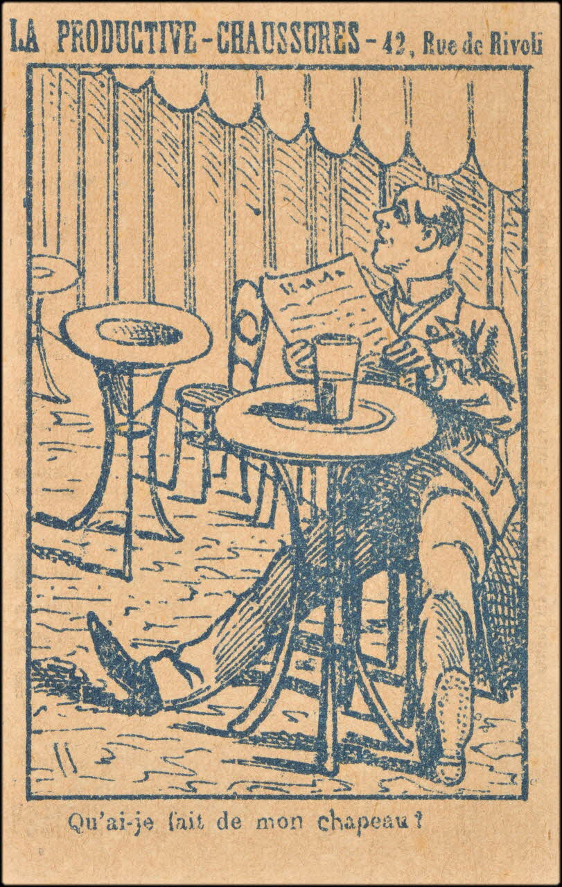 Sénécaut ; Lis E. carte réclame chromo Paris 1900 1995.1.2795.1 Photo