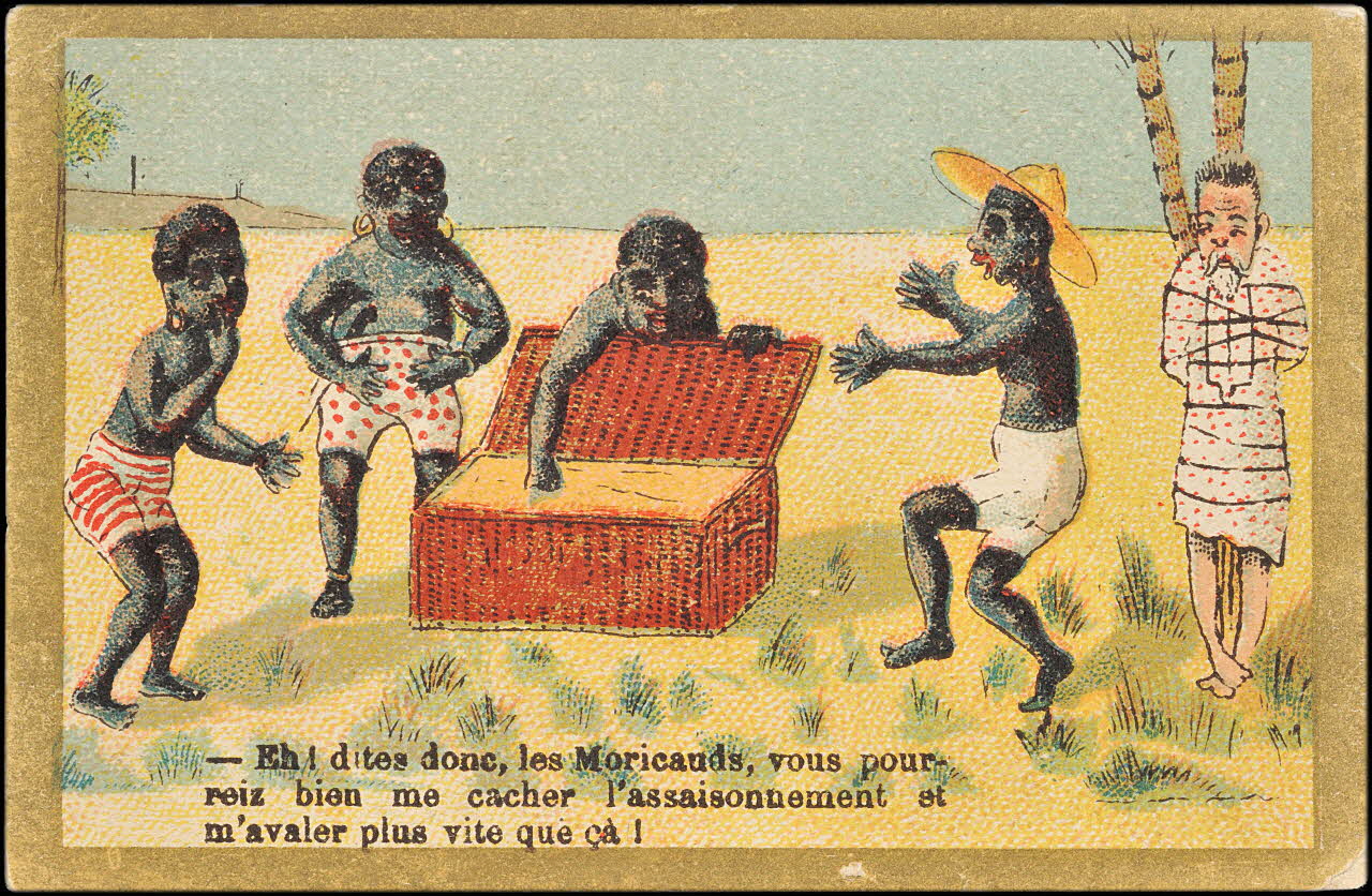 Sénécaut ; Worms P. carte réclame chromo Paris 1878-1900 1995.1.2801.1 Photo