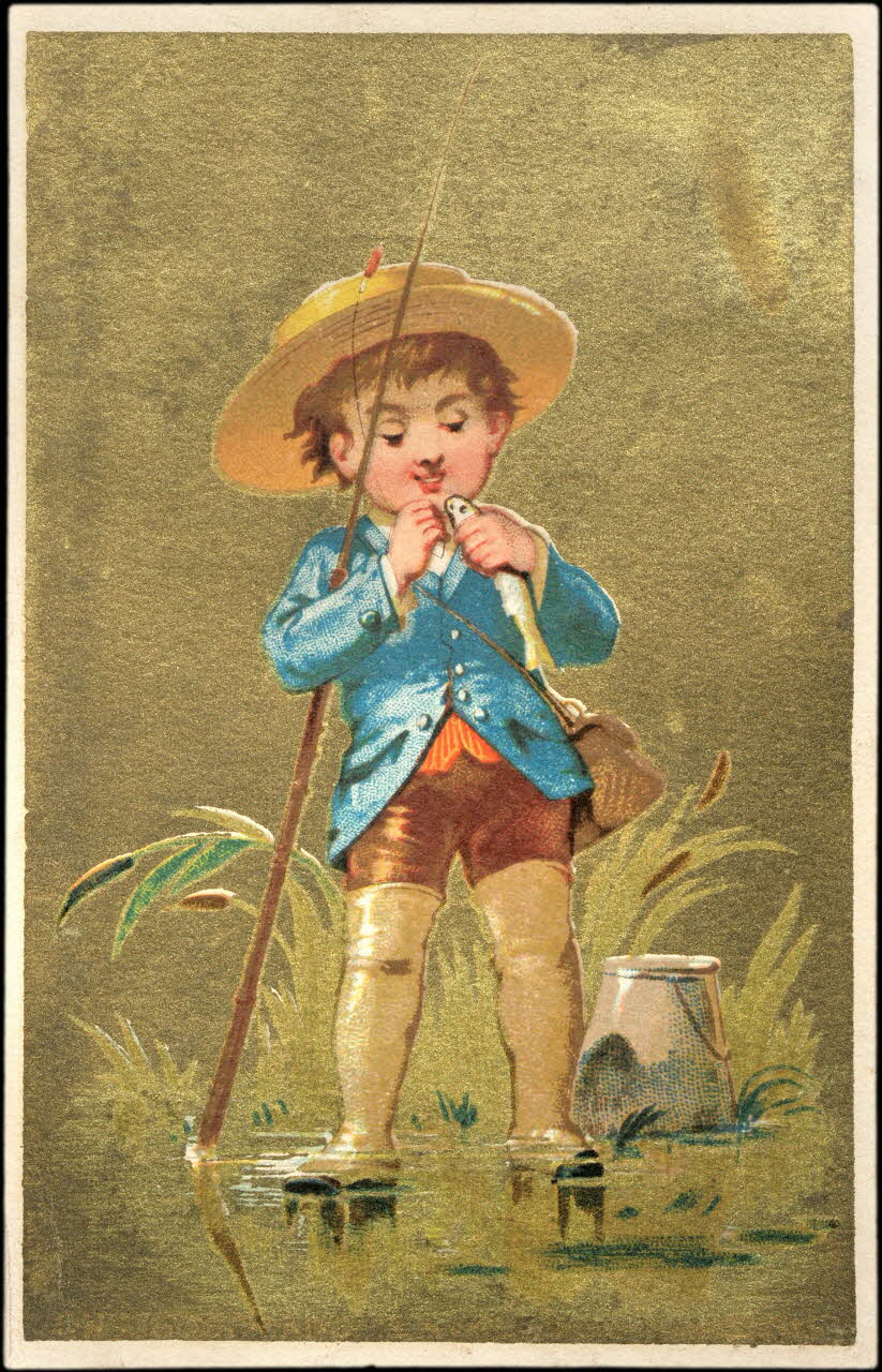 P. Aubry carte réclame chromo Paris 1876-1880 1995.1.3.2 Photo