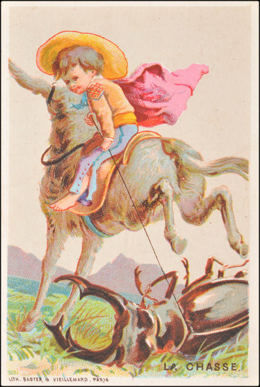 Baster & Vieillemard carte réclame chromo Paris 1878-1885 1995.1.3107.6 Photo