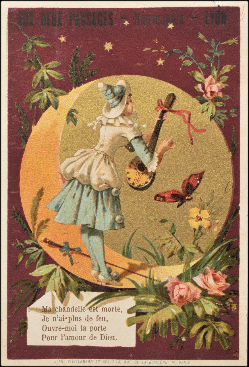 Baster & Vieillemard carte réclame chromo Paris 1889-1895 1995.1.3118.4 Photo