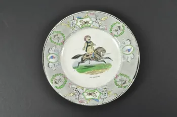 assiette plate Picardie, France 1830-1880 1963.172.5 Photo Mucem