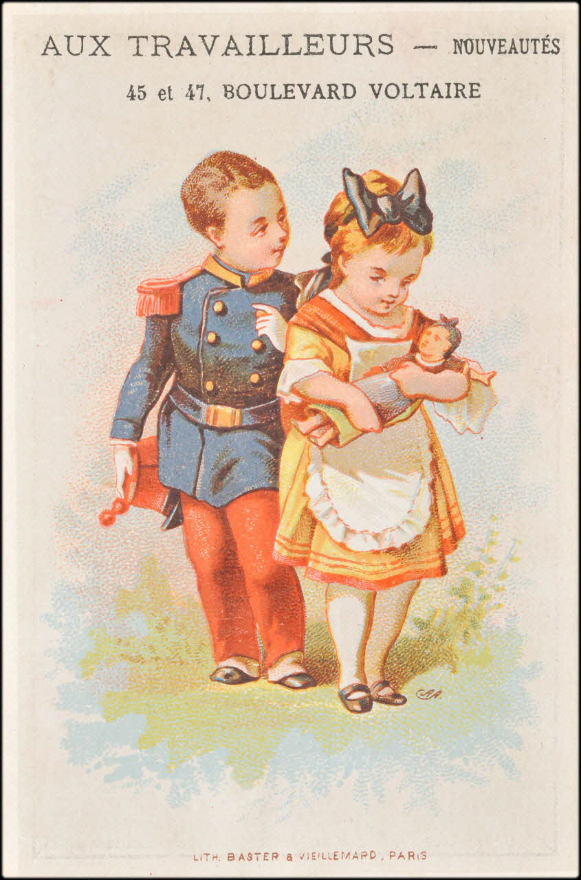 A. A. ; Baster & Vieillemard carte réclame chromo Paris 1878-1914 1995.1.3133.6 Photo