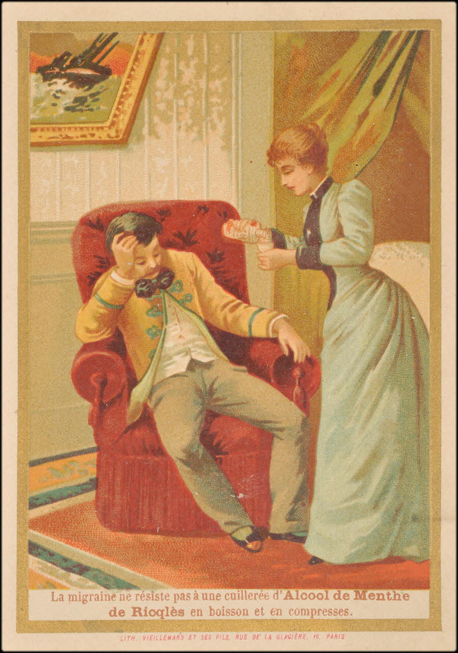 Baster & Vieillemard carte réclame chromo Paris 1886-1889 1995.1.3136.1 Photo