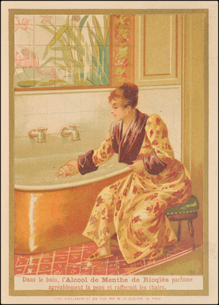 Baster & Vieillemard carte réclame chromo Paris 1886-1889 1995.1.3136.4 Photo