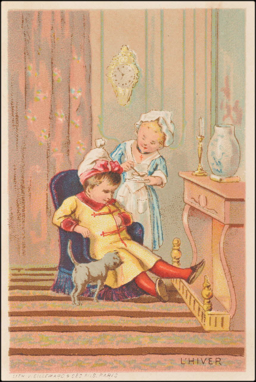 Baster & Vieillemard carte réclame chromo Paris 1886-1895 1995.1.3142.4 Photo