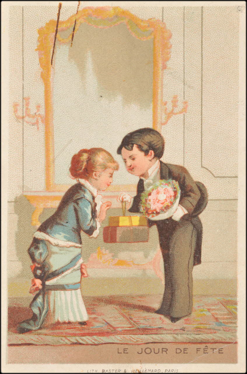 Baster & Vieillemard carte réclame chromo Paris 1878-1914 1995.1.3143.5 Photo