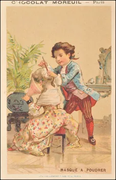 Baster & Vieillemard carte réclame chromo Paris 1886-1895 1995.1.3147.3  Photo