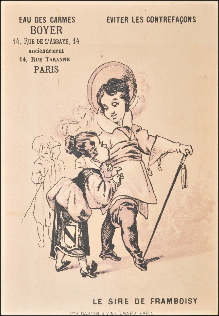 carte réclame chromo Paris 1886-1889 1995.1.3150.3 Photo