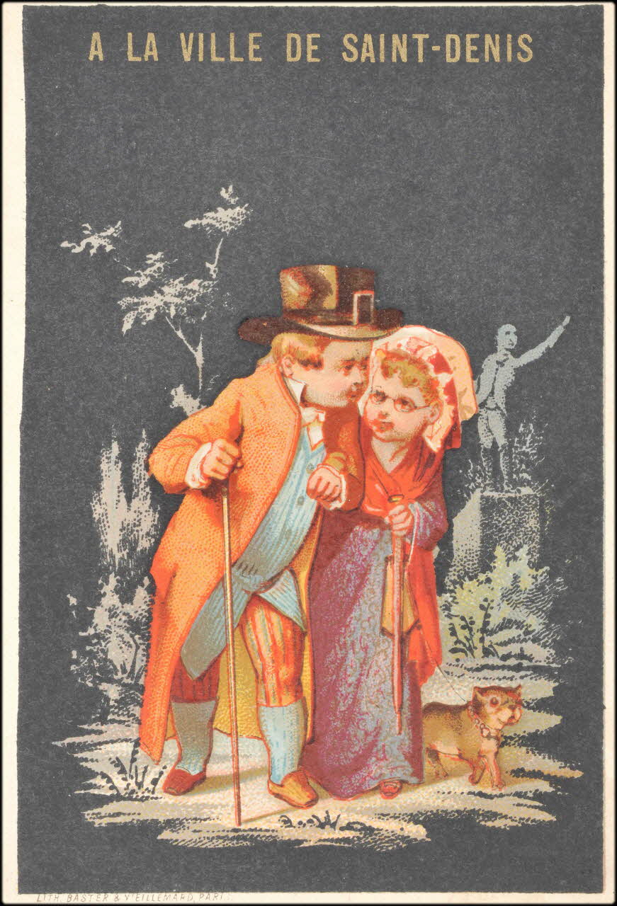 Baster & Vieillemard carte réclame chromo Paris 1886-1889 1995.1.3151.3 Photo