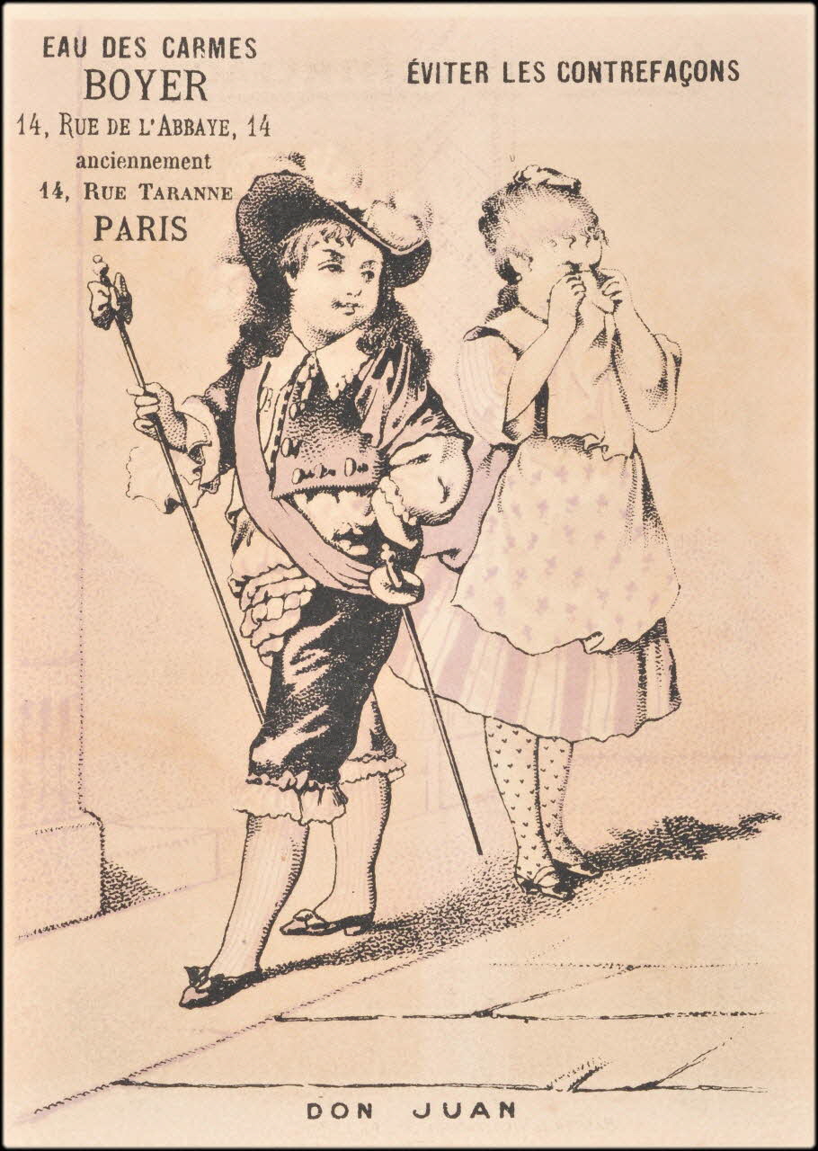 Baster & Vieillemard carte réclame chromo Paris 1886-1889 1995.1.3152.1 Photo