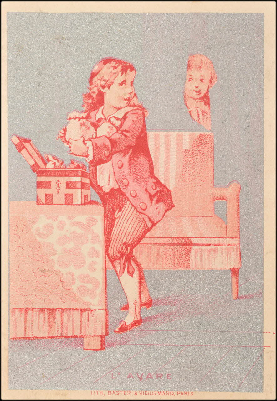 Baster & Vieillemard carte réclame chromo Paris 1886-1895 1995.1.3152.3 Photo