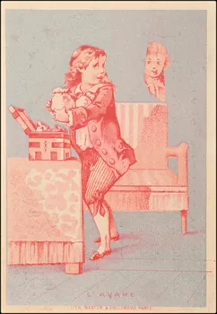 Baster & Vieillemard carte réclame chromo Paris 1886-1895 1995.1.3152.3  Photo