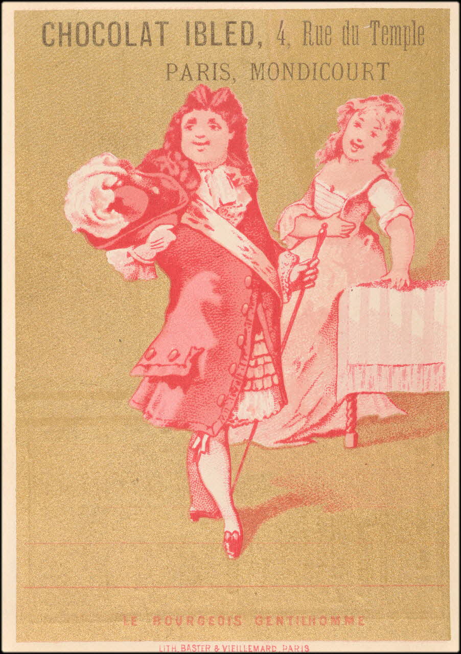 Baster & Vieillemard carte réclame chromo Paris 1886-1895 1995.1.3152.4 Photo