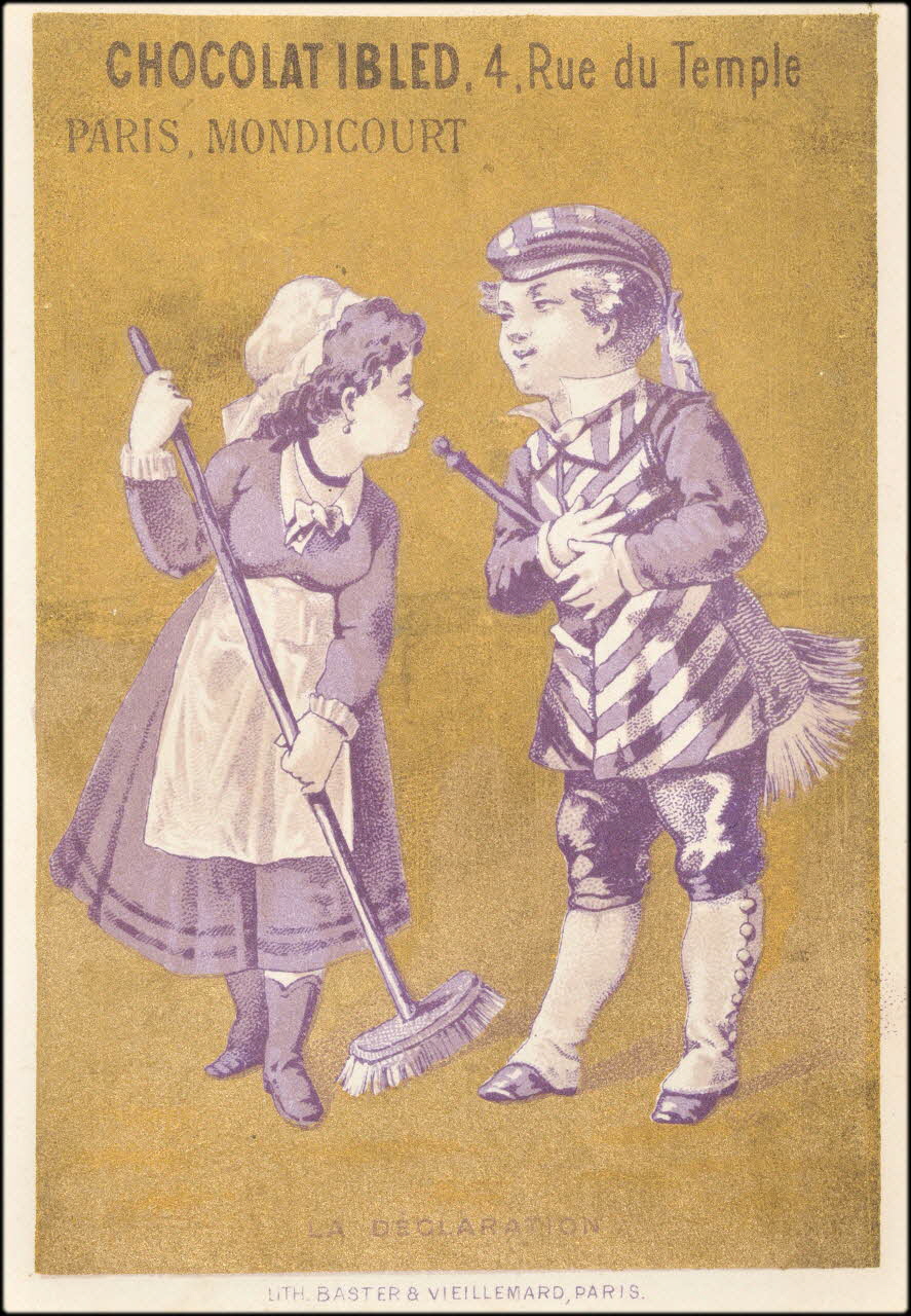 Baster & Vieillemard carte réclame chromo Paris 1878-1914 1995.1.3153.6 Photo