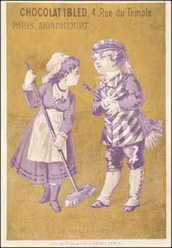 Baster & Vieillemard carte réclame chromo Paris 1878-1914 1995.1.3153.6 Photo