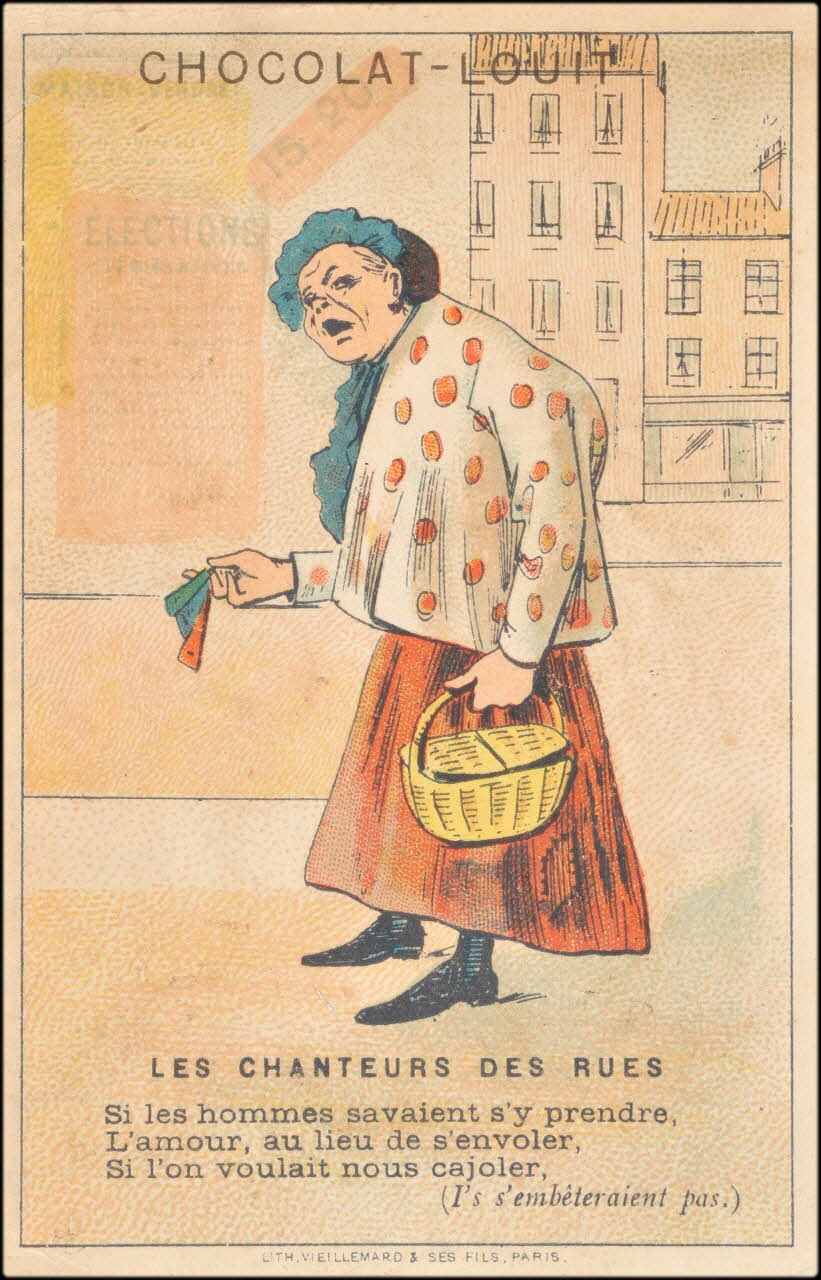 Baster & Vieillemard carte réclame chromo Paris 1886-1895 1995.1.3155.9 Photo